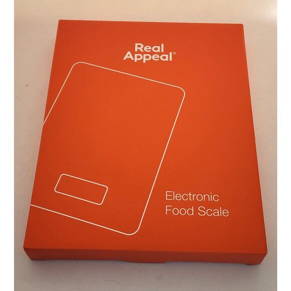 FOOD SCALE-REAL APPEAL-Flat Countertop-Multi Weigh Modes-On/Off Button-Battery - Picture 1 of 14